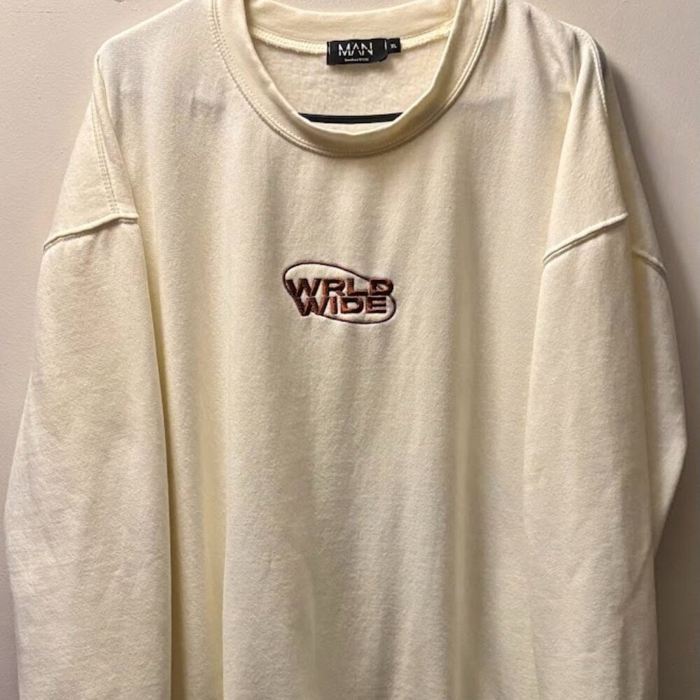 XL WorldWide BoohooMAN Oversized Sweatshirt